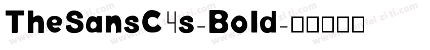 TheSansC4s-Bold字体转换