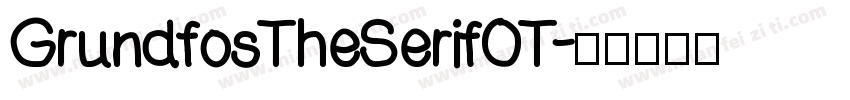 GrundfosTheSerifOT字体转换