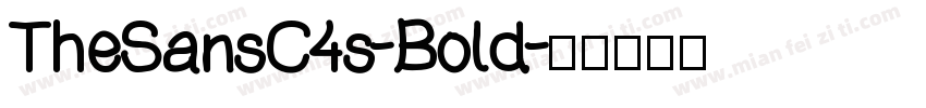 TheSansC4s-Bold字体转换