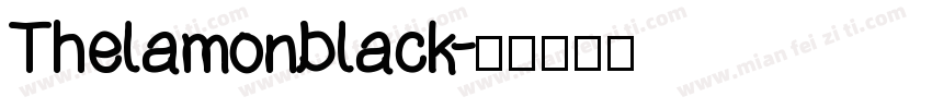 Thelamonblack字体转换