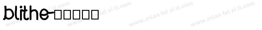 blithe字体转换