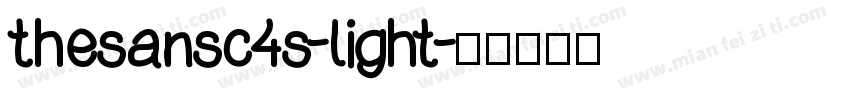 thesansc4s-light字体转换