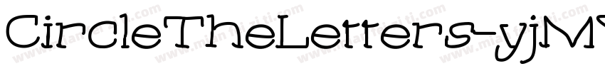 CircleTheLetters-yjMY字体转换