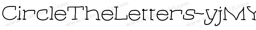 CircleTheLetters-yjMY字体转换