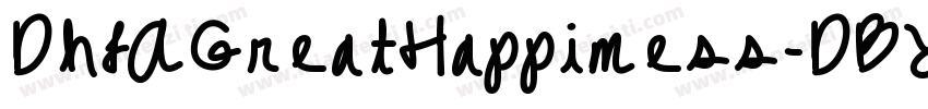 DhfAGreatHappiness-DBYD字体转换