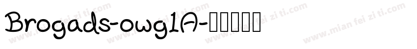 Brogads-owg1A字体转换