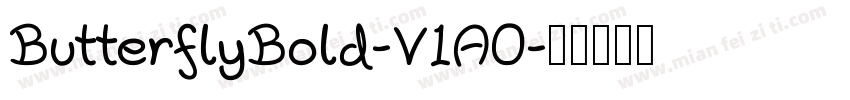 ButterflyBold-V1A0字体转换