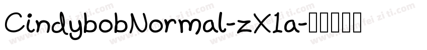 CindybobNormal-zX1a字体转换