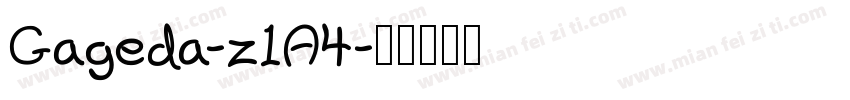 Gageda-z1A4字体转换