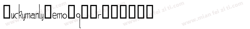 DuckymanlyDemo-qG7r字体转换