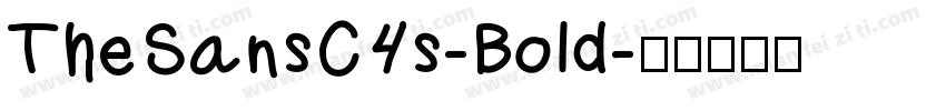 TheSansC4s-Bold字体转换
