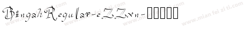 BingahRegular-eZZxn字体转换