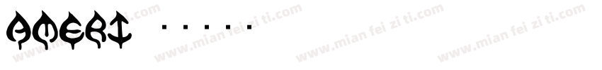 AMERI字体转换