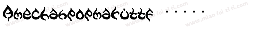 Amechanpopmaruttf字体转换