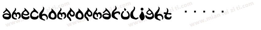 amechompopmarulight字体转换
