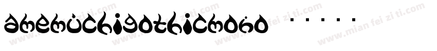 amemuchigothicmono字体转换