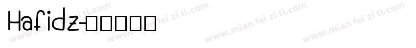 Hafidz字体转换