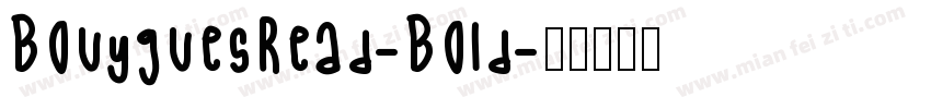 BouyguesRead-Bold字体转换