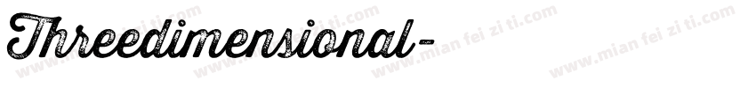 Threedimensional字体转换