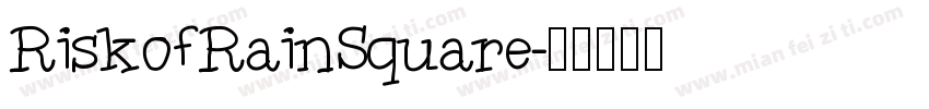 RiskofRainSquare字体转换