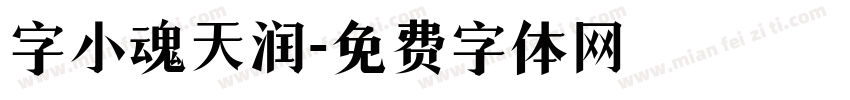字小魂天润字体转换