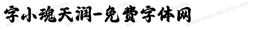 字小魂天润字体转换