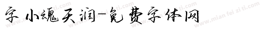 字小魂天润字体转换