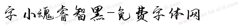 字小魂睿智黑字体转换