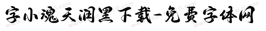 字小魂天润黑下载字体转换