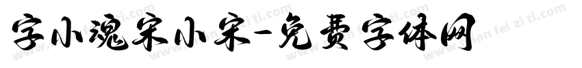 字小魂宋小宋字体转换
