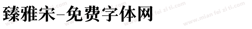 臻雅宋字体转换