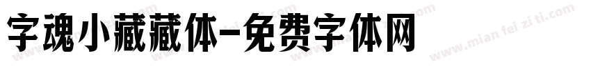字魂小藏藏体字体转换