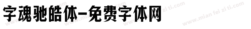 字魂驰皓体字体转换