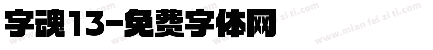 字魂13字体转换