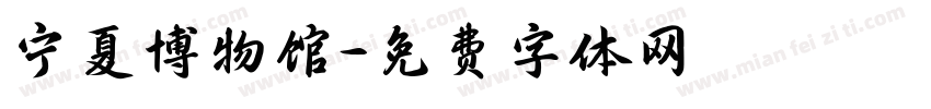 宁夏博物馆字体转换