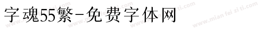 字魂55繁字体转换