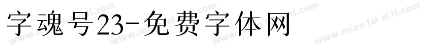 字魂号23字体转换