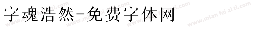 字魂浩然字体转换