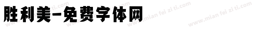 胜利美字体转换