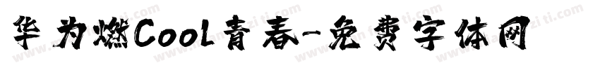 华为燃Cool青春字体转换