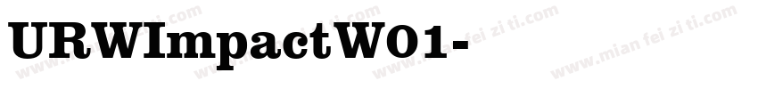 URWImpactW01字体转换