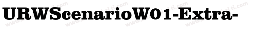 URWScenarioW01-Extra字体转换