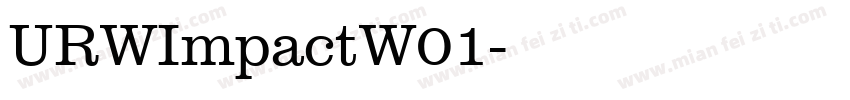 URWImpactW01字体转换