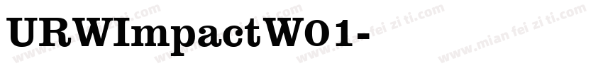 URWImpactW01字体转换