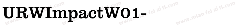 URWImpactW01字体转换