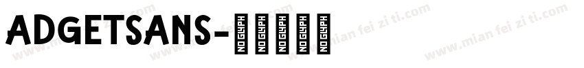 ADGETSANS字体转换