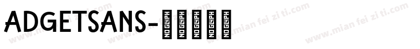 ADGETSANS字体转换