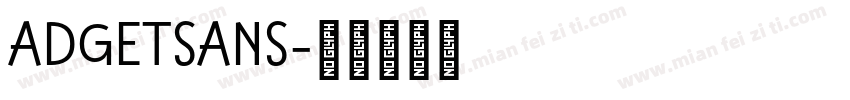 ADGETSANS字体转换