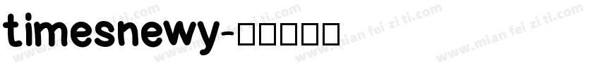 timesnewy字体转换