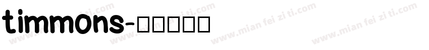 timmons字体转换